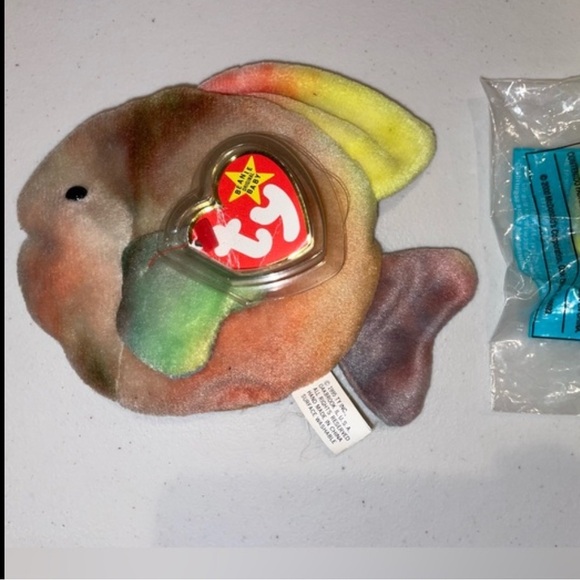 1st Gen TT Ty Beanie Baby Coral the Fish 1993 - Picture 2 of 10